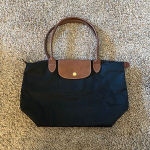 Longchamp Le Pliage Original Shoulder Nylon Bag Tote Black